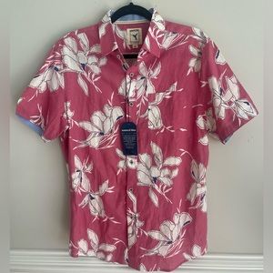 Natural Blue by Visitor button down short sleeve collared shirt Size M